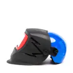 careta de soldar DC-2 330 11 con casco Radius de lado