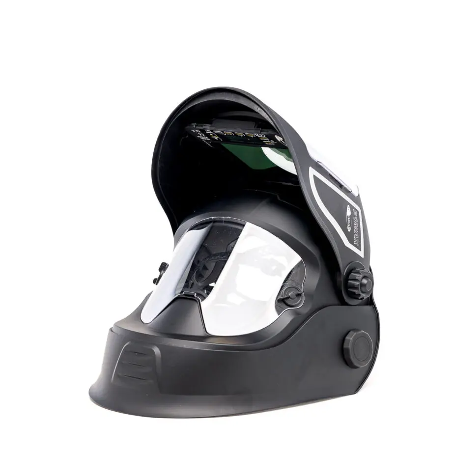 Welding helmet F1 MAX 4 careta de soldar F1 levantada medio lado