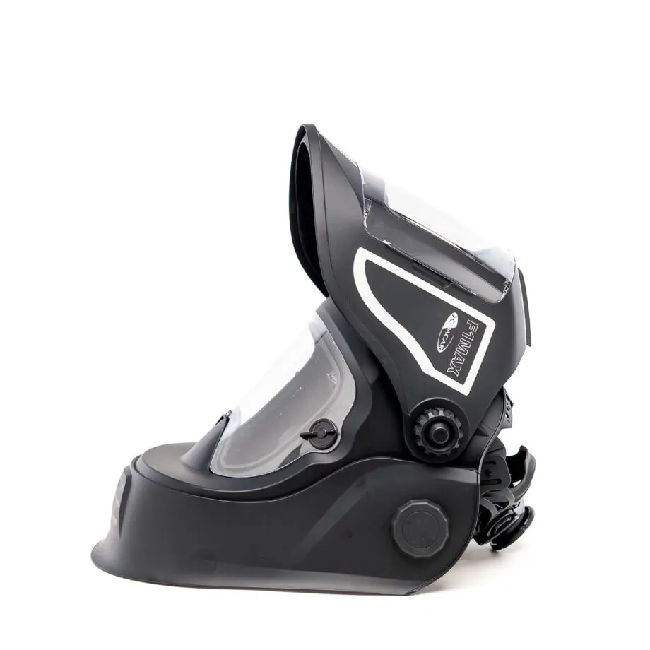 Welding helmet F1 MAX 5 mascara f1 levantada de perfil