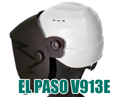 Masque à souder DC-2 avec filtre électronique El Paso V913E + casque de chantier