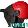Masque à souder DC-2 330 Flip avec verre minéral de soudure et casque de chantier