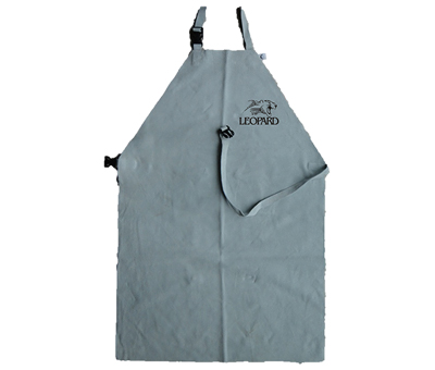 Grey leather apron